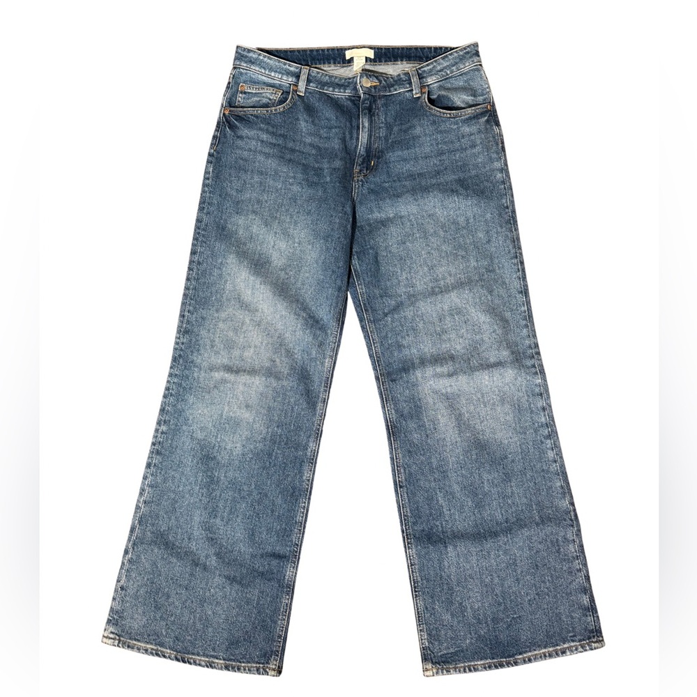 H&M Denim Flare Wide-Leg Jeans